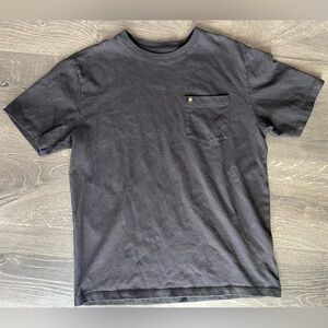 Wonder Nation T-shirt Boys Large 10-12 Black Short Sleeve With Chest Pocket